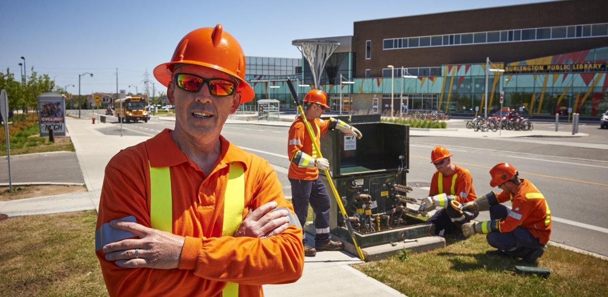 Burlington Hydro worker