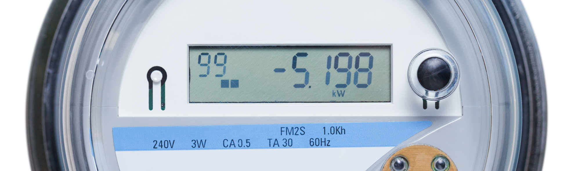 close up of smart meter